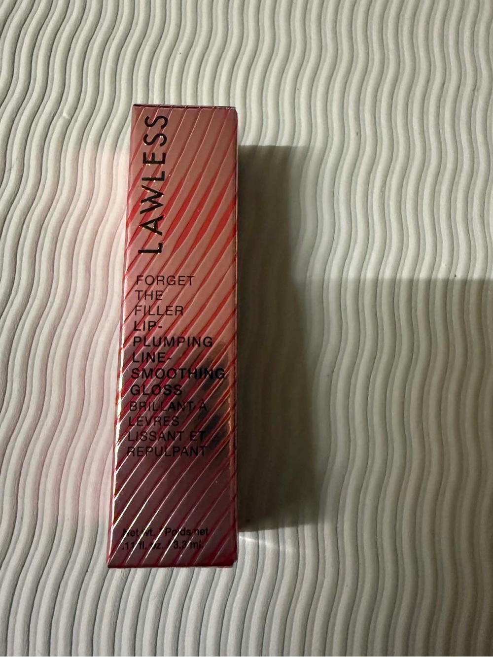 LAWLESS Forget The Filler Lip Plumping Gloss - Rose Pink Packaging